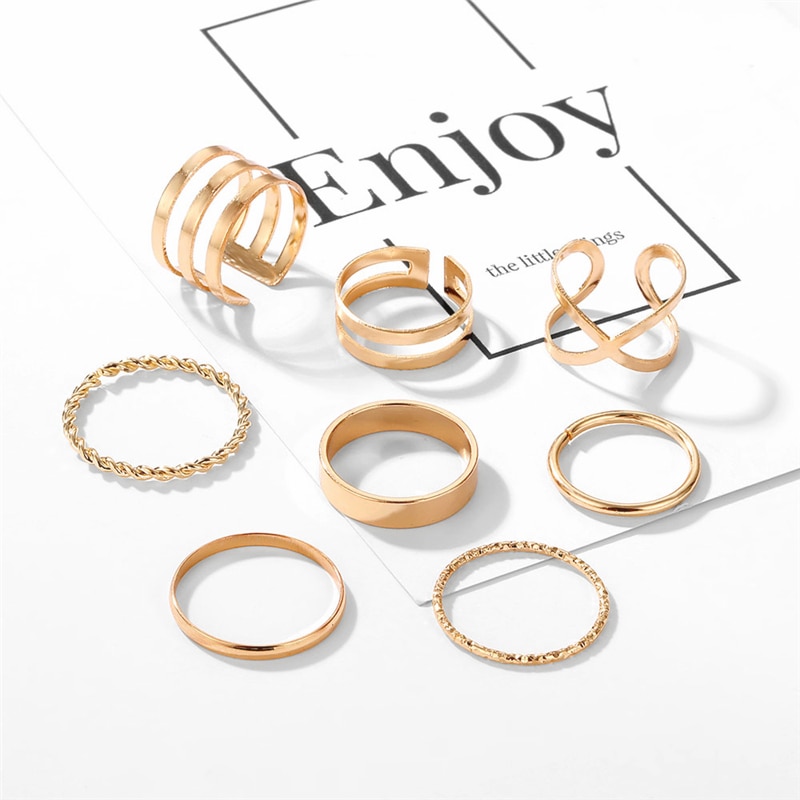 Minimalistic Styled Rings Set 3