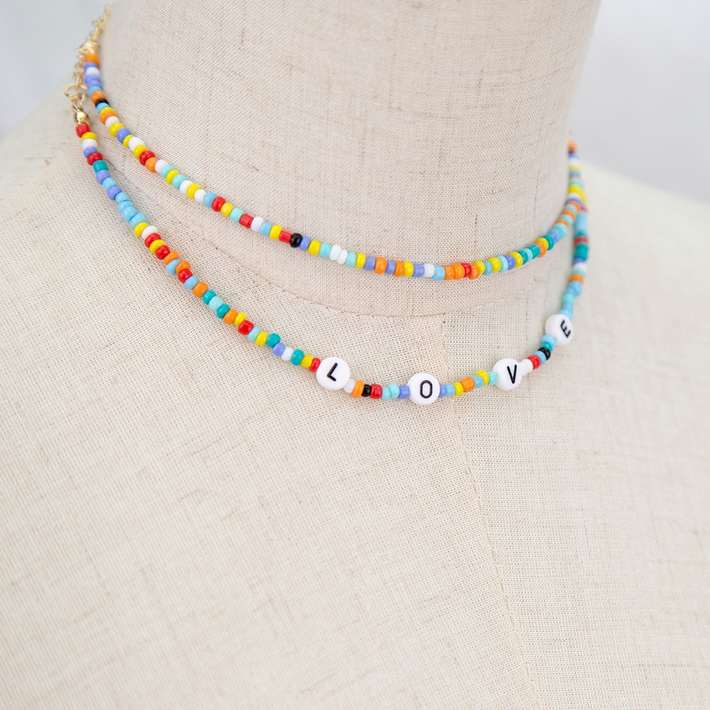 Bohemian Handmade Beaded Shell Necklace