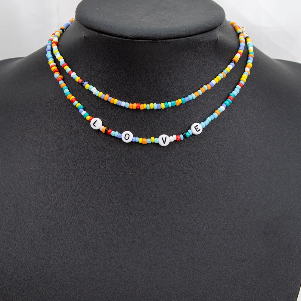 Bohemian Handmade Beaded Shell Necklace