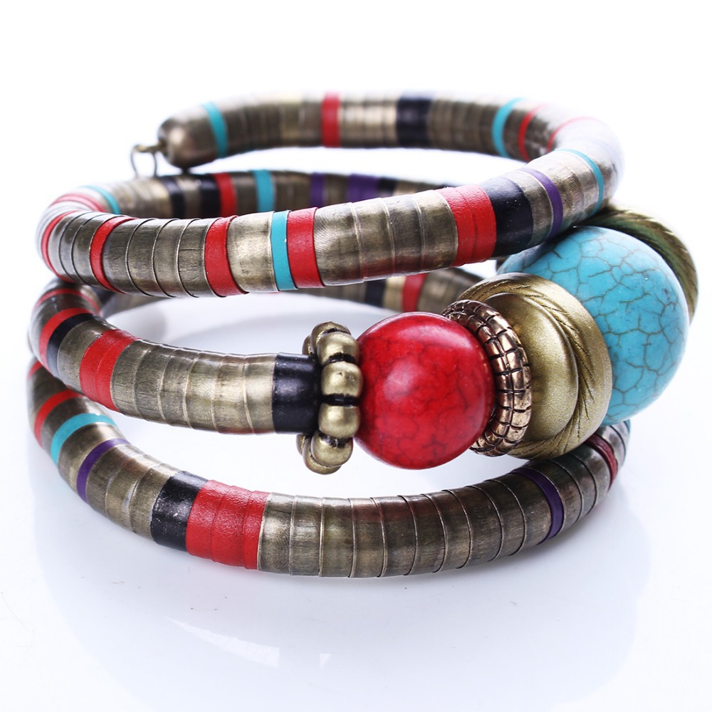 Cute Bohemian Multilayered Colorful Women'S Bangle 4