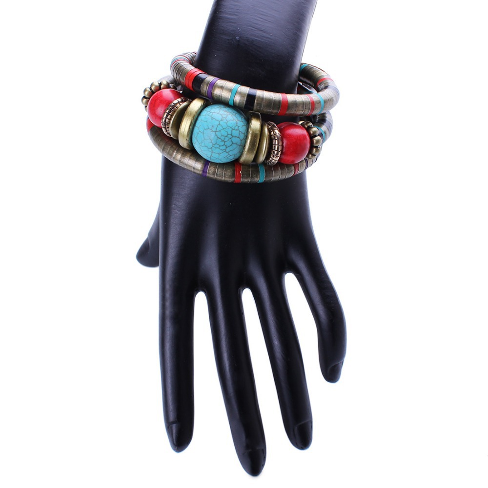 Cute Bohemian Multilayered Colorful Women'S Bangle 3