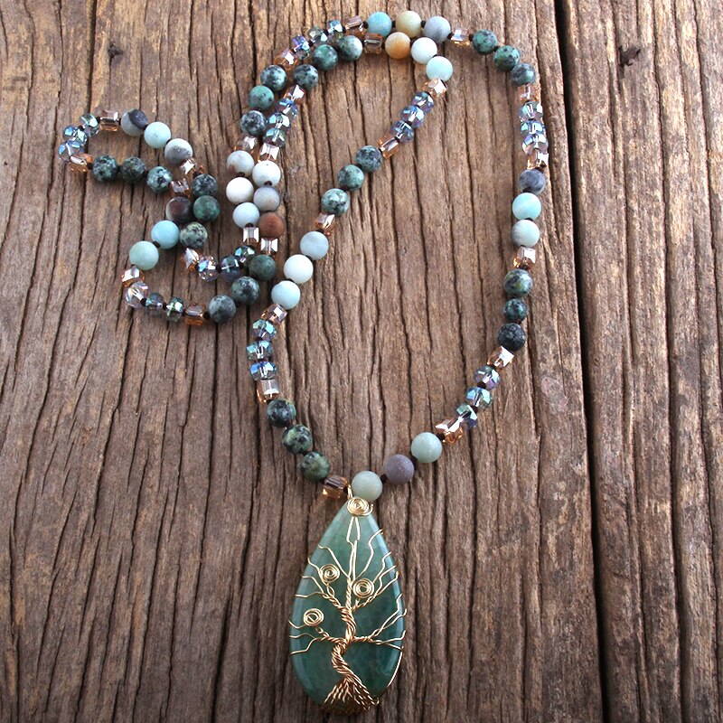 Women'S Bohemian Natural Stone Necklace 4