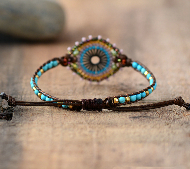 Women'S Boho Bracelet With Seed Beads 4