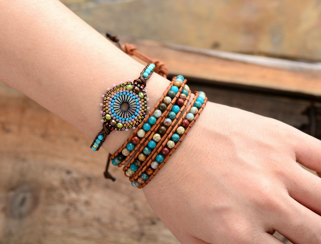 Women'S Boho Bracelet With Seed Beads 5
