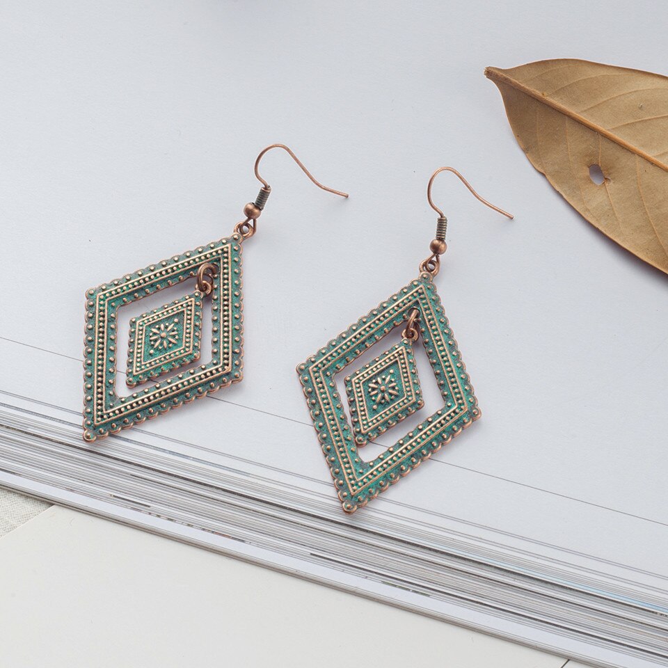 Bohemian Acrylic Beads Drop Earrings For Women