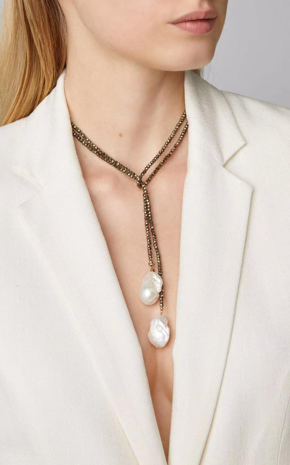 Women'S Boho Natural Pearl Necklace 4