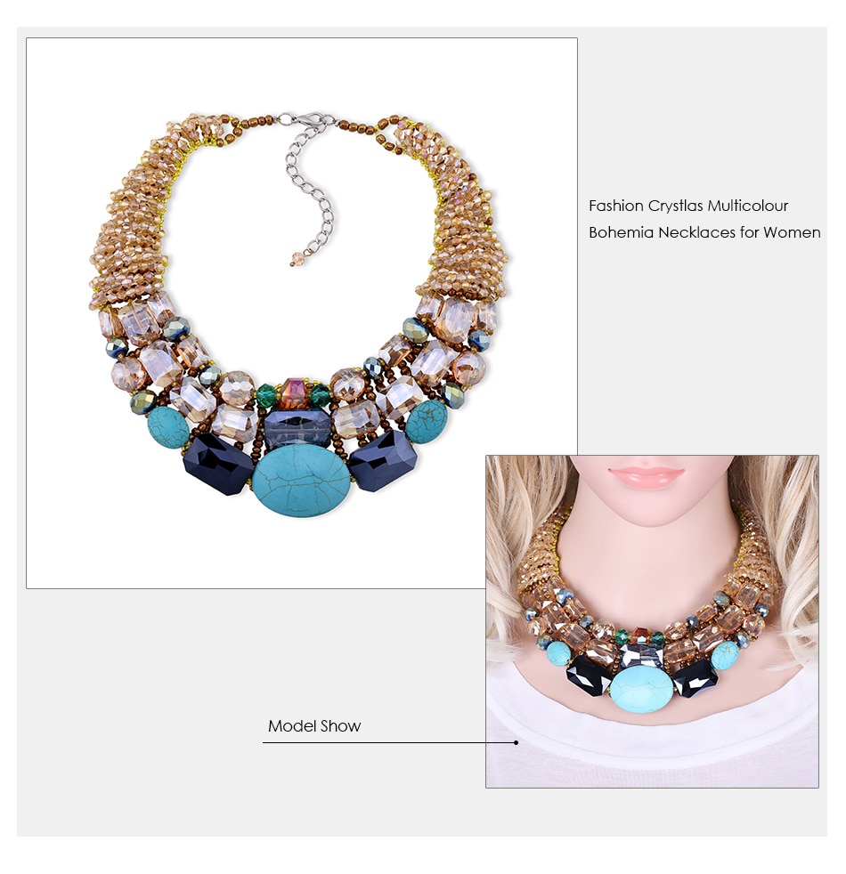 Women'S Multilayered Bohemian Necklace