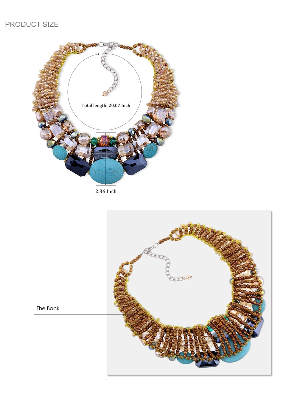 Women'S Multilayered Bohemian Necklace