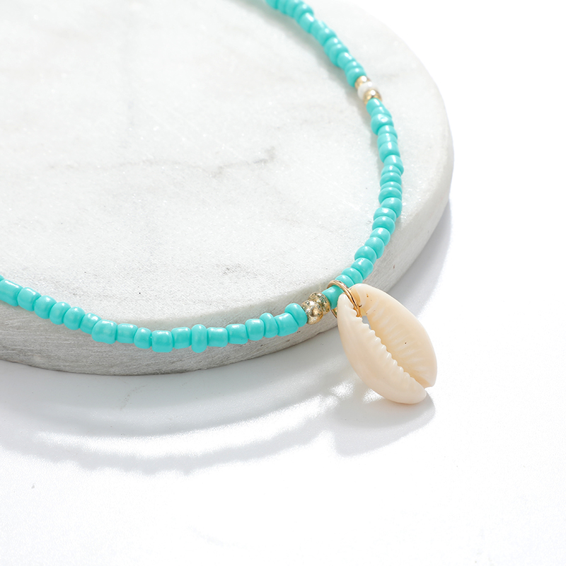 Shell Decorated Choker Necklace