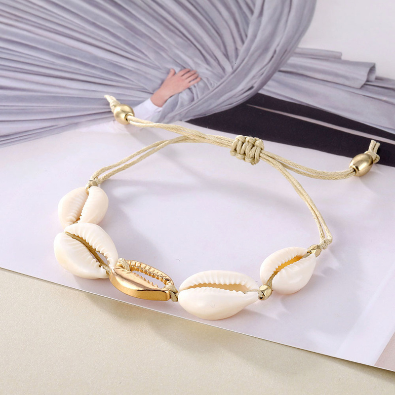 Boho Style Shell Conch Rope Anklet For Women