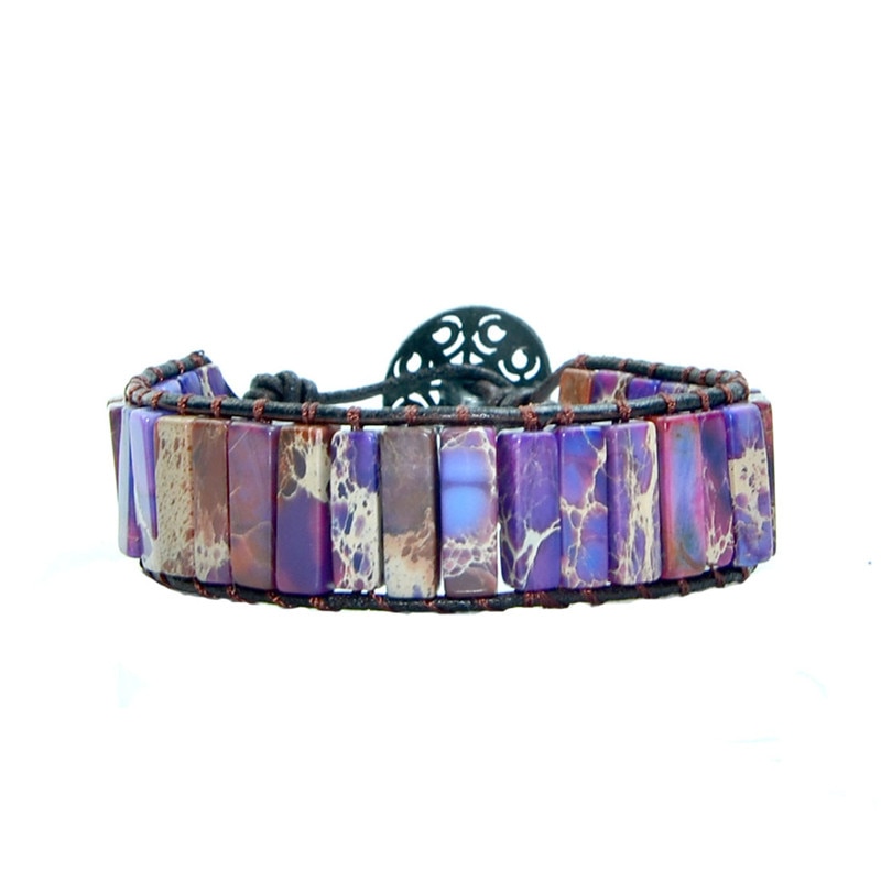 Multicolor Boho Natural Stone Wrap Bracelet 7