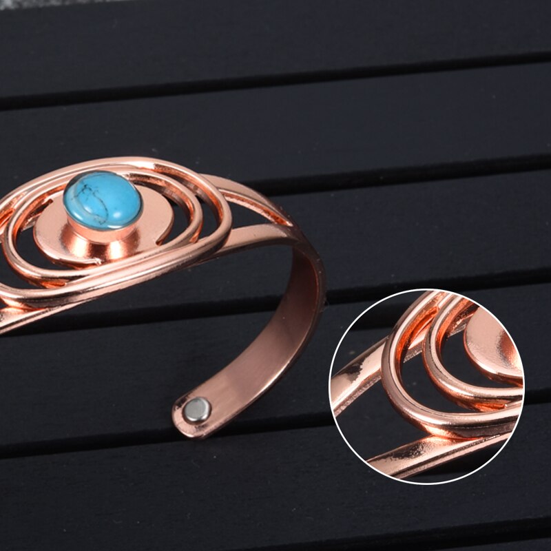 Women'S Boho Sun Magnetic Bangle Bracelet 5