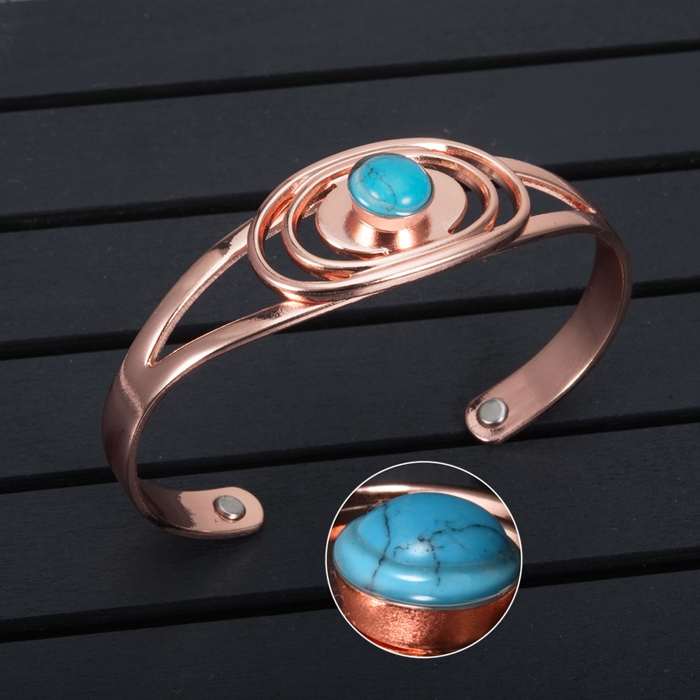 Women'S Boho Sun Magnetic Bangle Bracelet 3