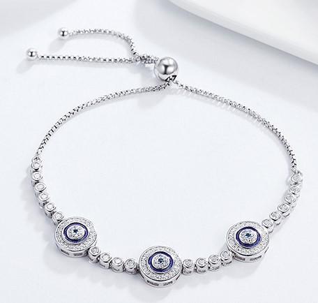 Elegant Sterling Silver Women’s Chain Bracelet With Cubic Zirconia 3