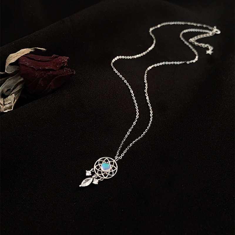 Fashion Vintage Dream Catcher Zircon Necklace For Women 3